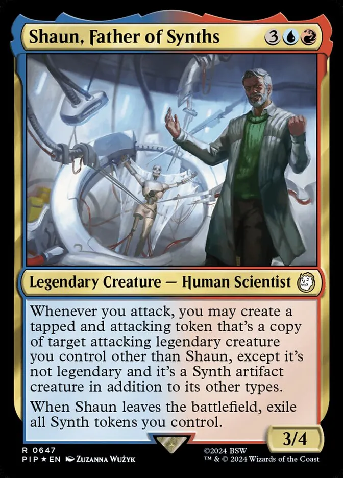 2024 Fallout Shaun, Father of Synths #647 rare card image