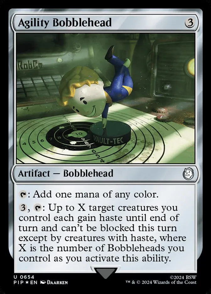 2024 Fallout Agility Bobblehead uncommon #654 uncommon card image