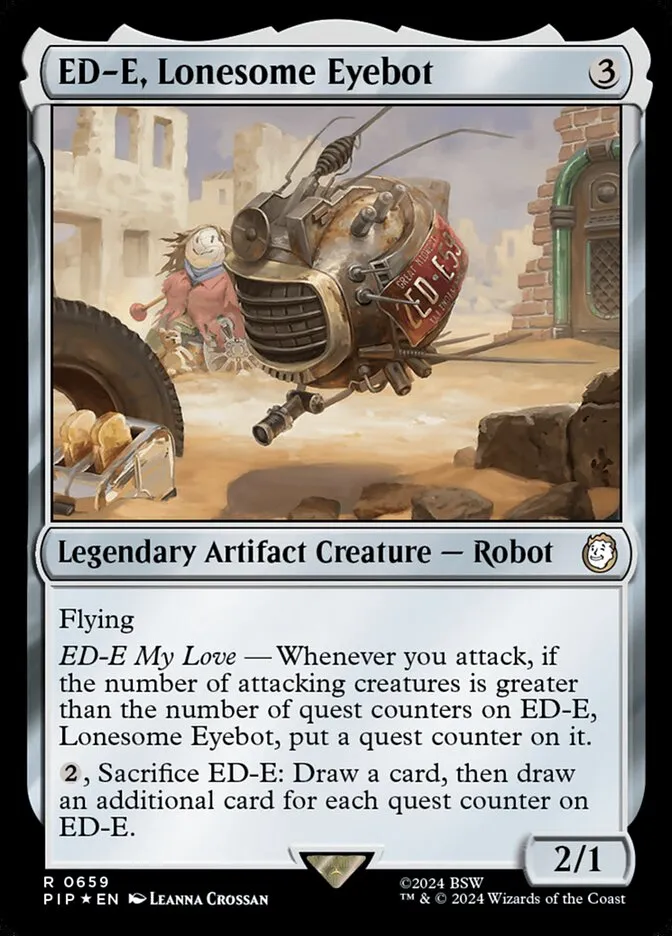 2024 Fallout ED-E, Lonesome Eyebot rare #659 rare card image