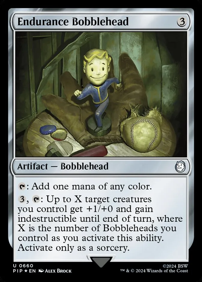 2024 Fallout Endurance Bobblehead #660 uncommon card image