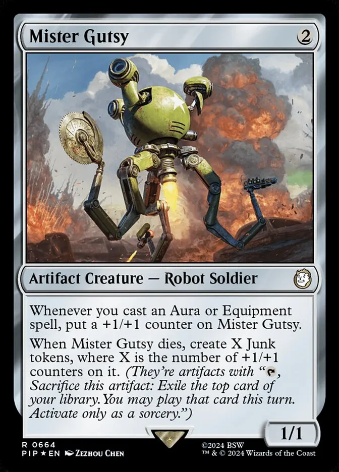 2024 Fallout Mister Gutsy #664 rare card image