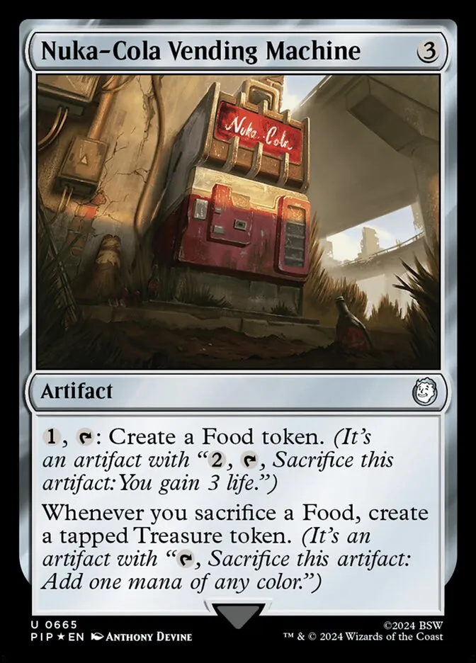 2024 Fallout Nuka-Cola Vending Machine uncommon #665 uncommon card image