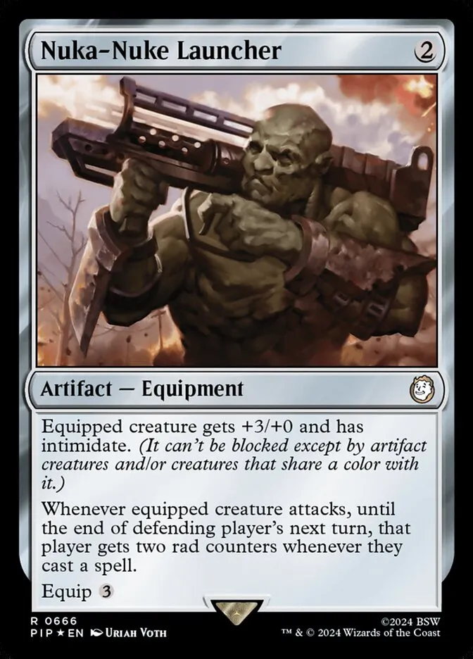 2024 Fallout Nuka-Nuke Launcher #666 rare card image