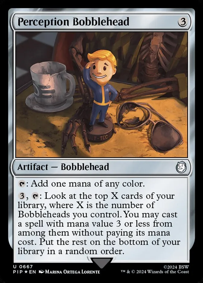 2024 Fallout Perception Bobblehead uncommon #667 uncommon card image