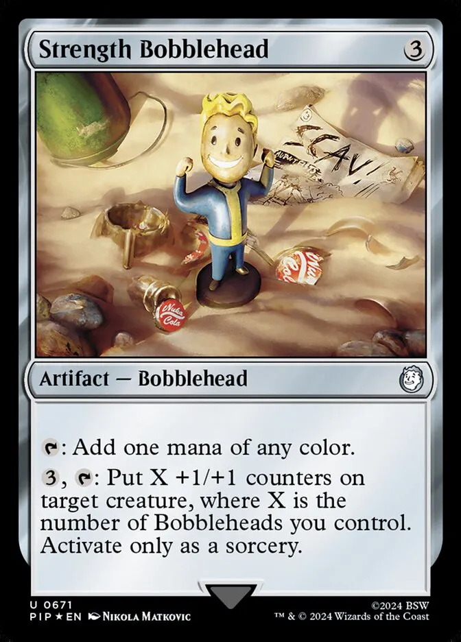 2024 Fallout Strength Bobblehead uncommon #671 uncommon card image