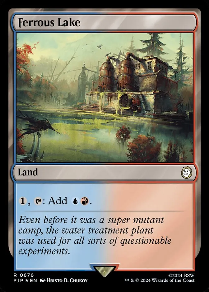 2024 Fallout Ferrous Lake #676 rare card image