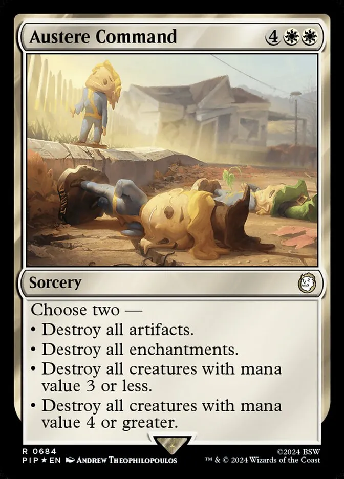 2024 Fallout Austere Command rare #684 rare card image