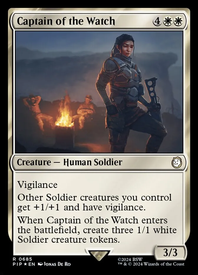 2024 Fallout Captain of the Watch #685 rare card image