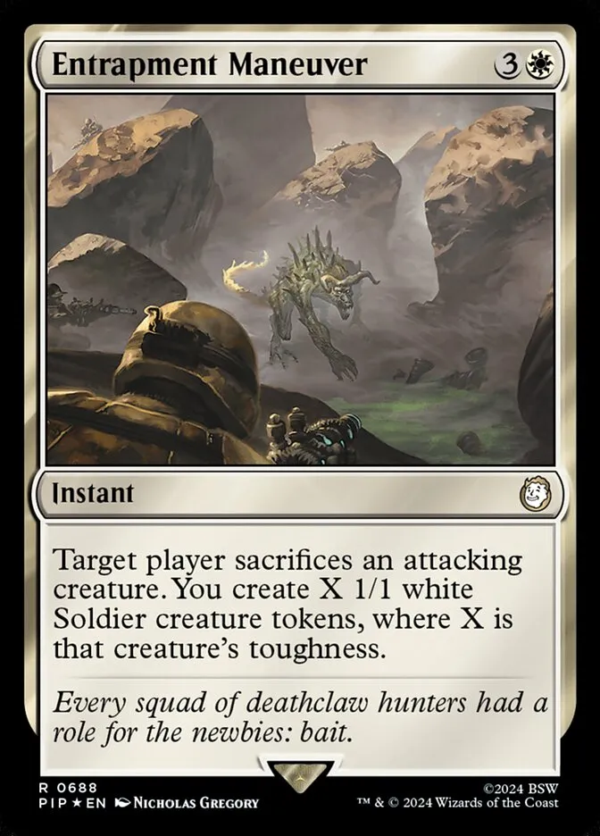 2024 Fallout Entrapment Maneuver #688 rare card image