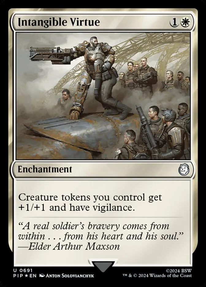 2024 Fallout Intangible Virtue uncommon #691 uncommon card image