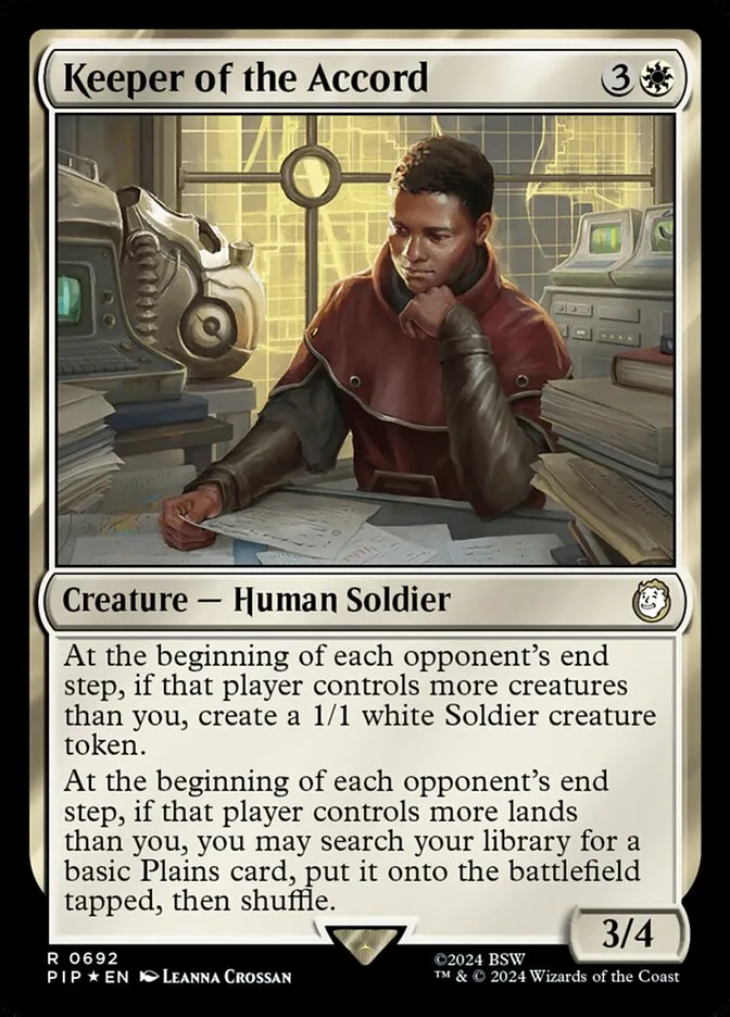 2024 Fallout Keeper of the Accord #692 rare card image