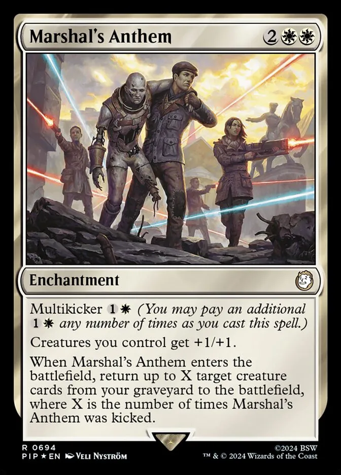 2024 Fallout Marshal's Anthem #694 rare card image