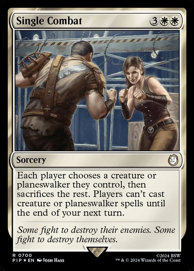 2024 Fallout Single Combat rare #700 rare card image