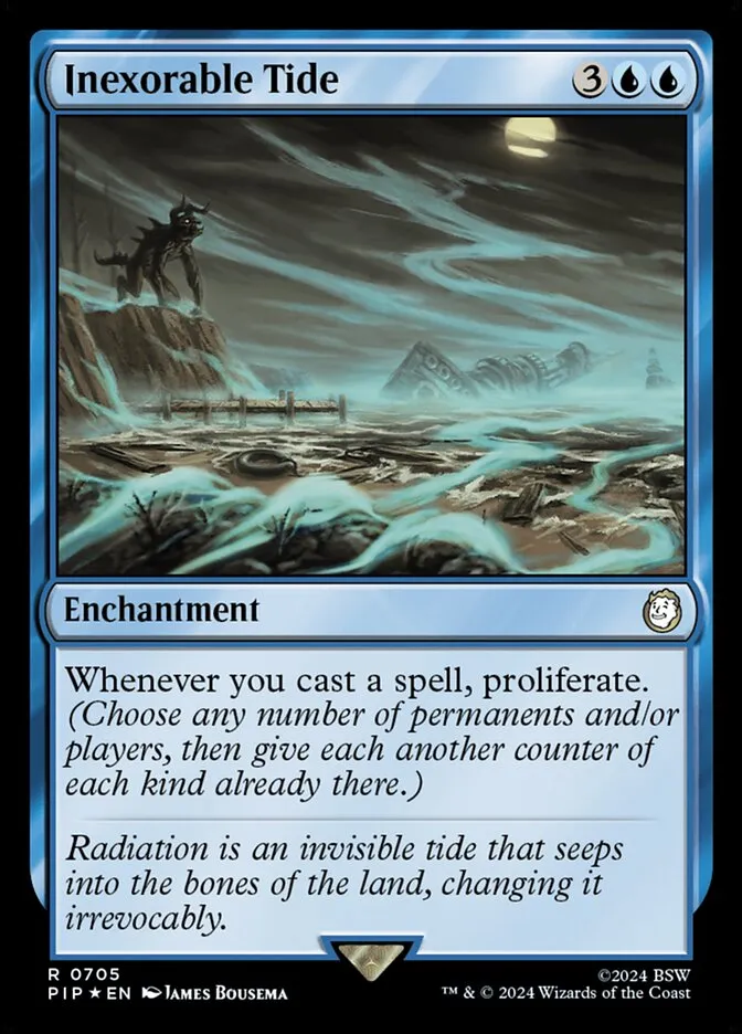 2024 Fallout Inexorable Tide #705 rare card image