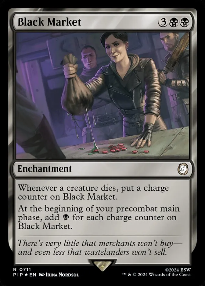 2024 Fallout Black Market #711 rare card image