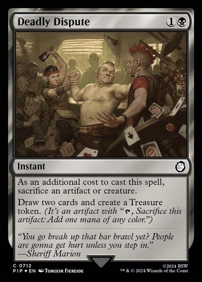 2024 Fallout Deadly Dispute common #712 common card image