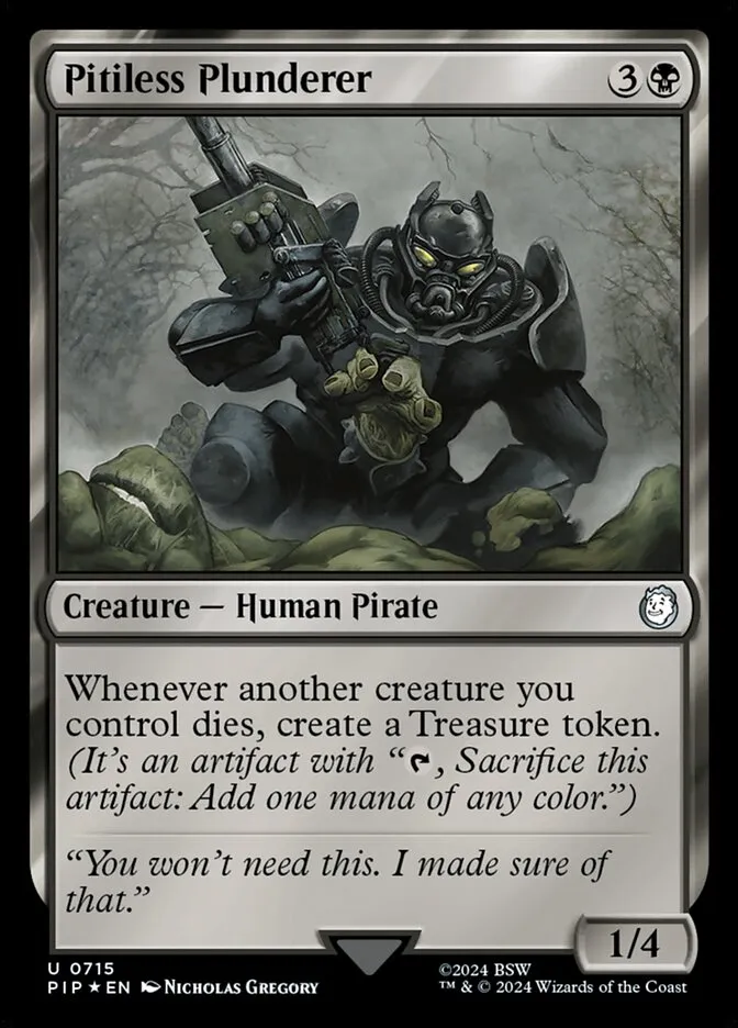 2024 Fallout Pitiless Plunderer uncommon #715 uncommon card image