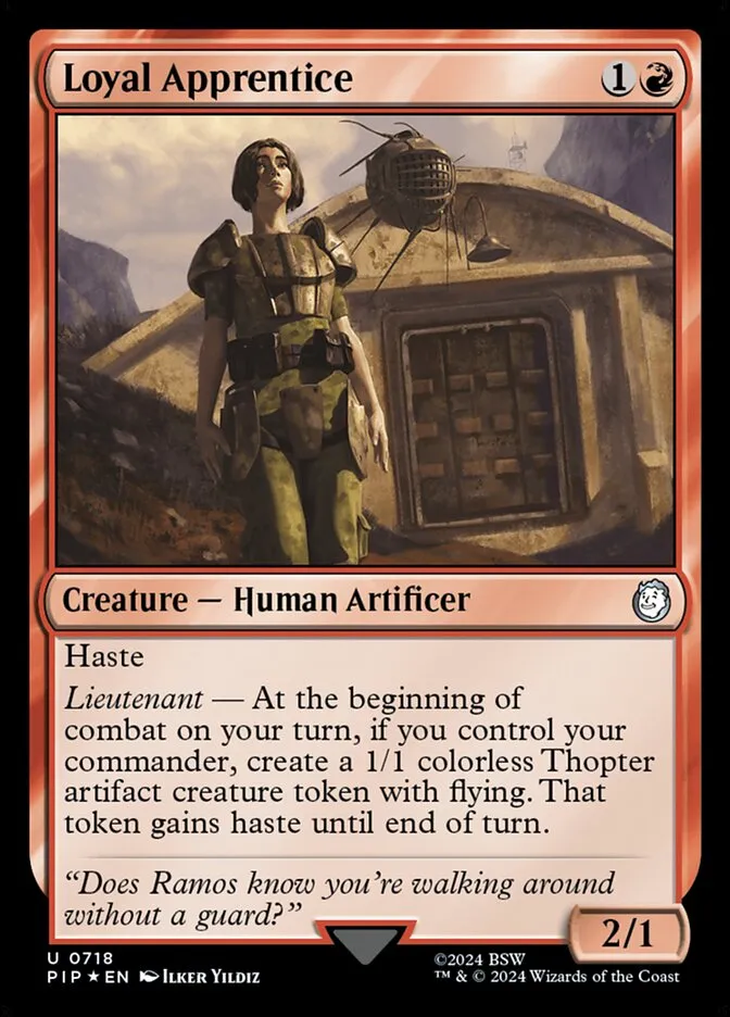 2024 Fallout Loyal Apprentice uncommon #718 uncommon card image