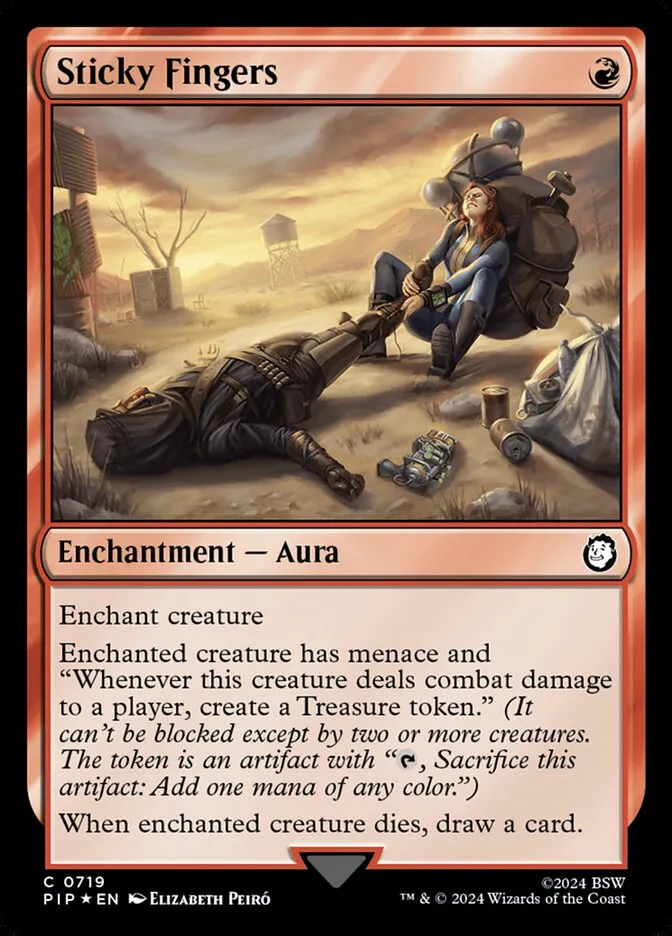 2024 Fallout Sticky Fingers common #719 common card image