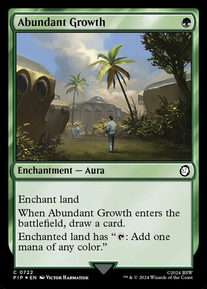 2024 Fallout Abundant Growth common #722 common card image