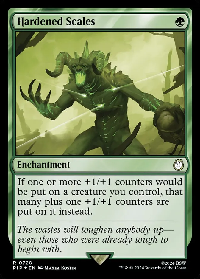 2024 Fallout Hardened Scales #728 rare card image