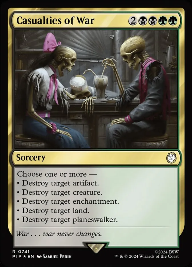 2024 Fallout Casualties of War #741 rare card image