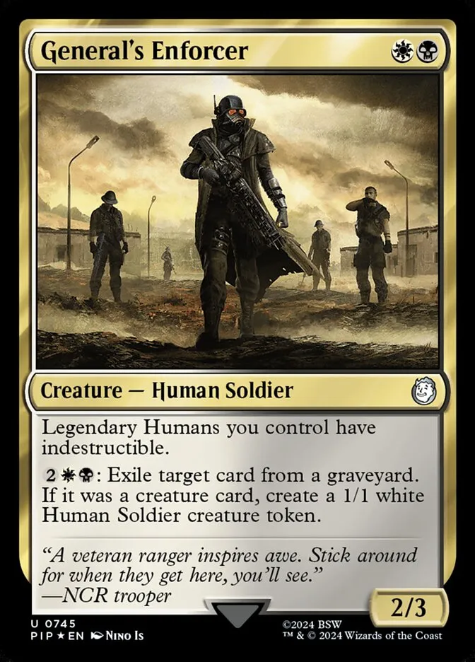 2024 Fallout General's Enforcer uncommon #745 uncommon card image