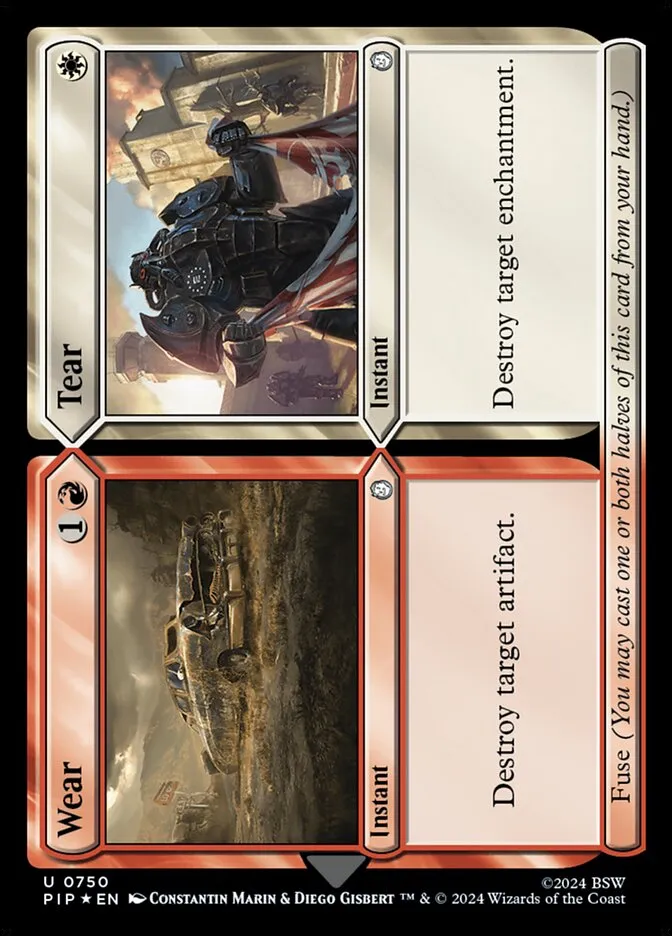 2024 Fallout Wear // Tear #750 uncommon card image