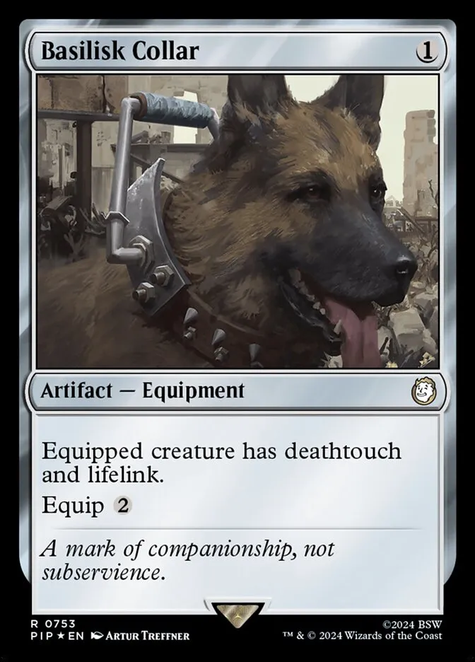 2024 Fallout Basilisk Collar rare #753 rare card image