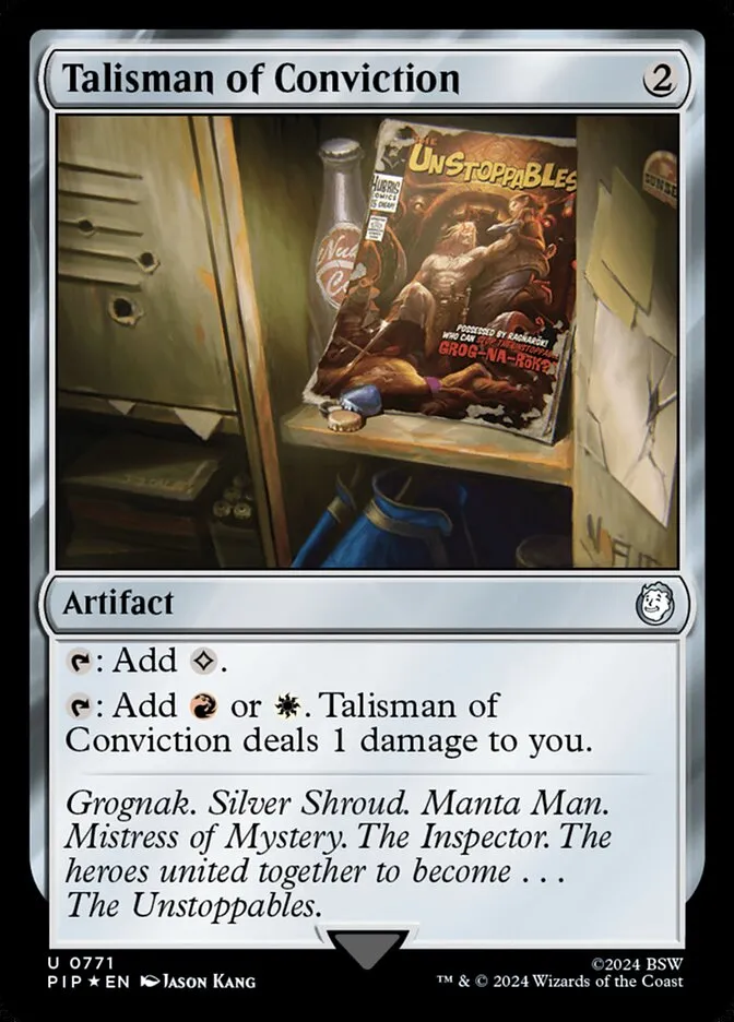 2024 Fallout Talisman of Conviction #771 uncommon card image