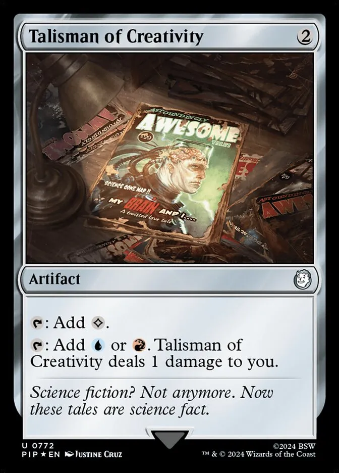 2024 Fallout Talisman of Creativity #772 uncommon card image