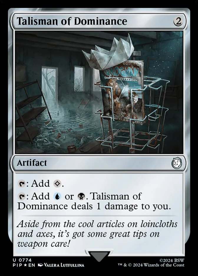 2024 Fallout Talisman of Dominance #774 uncommon card image