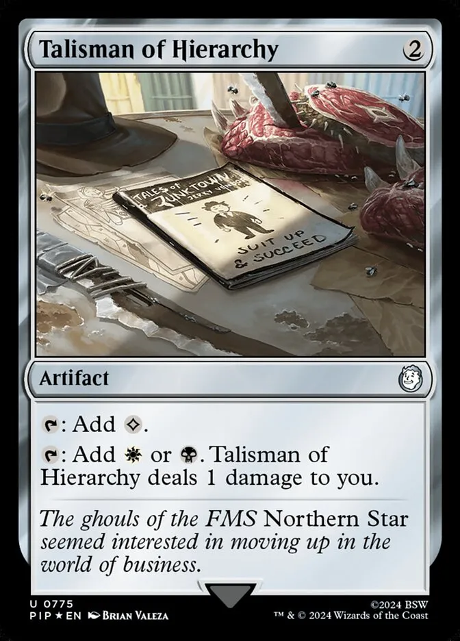 2024 Fallout Talisman of Hierarchy #775 uncommon card image