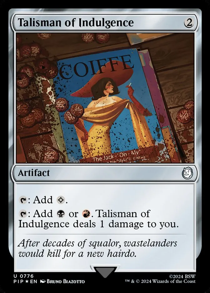 2024 Fallout Talisman of Indulgence #776 uncommon card image