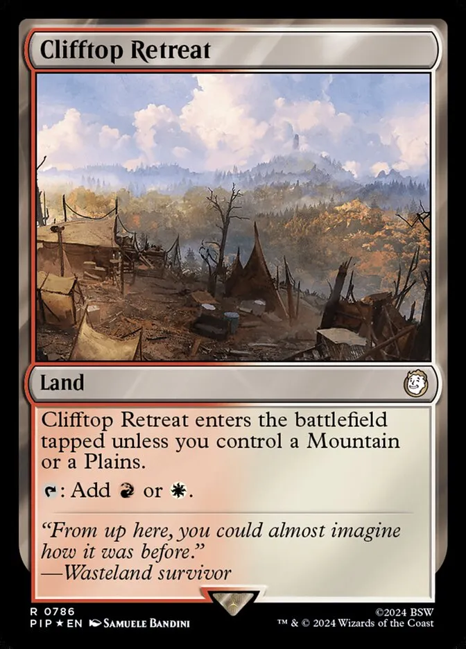 2024 Fallout Clifftop Retreat #786 rare card image
