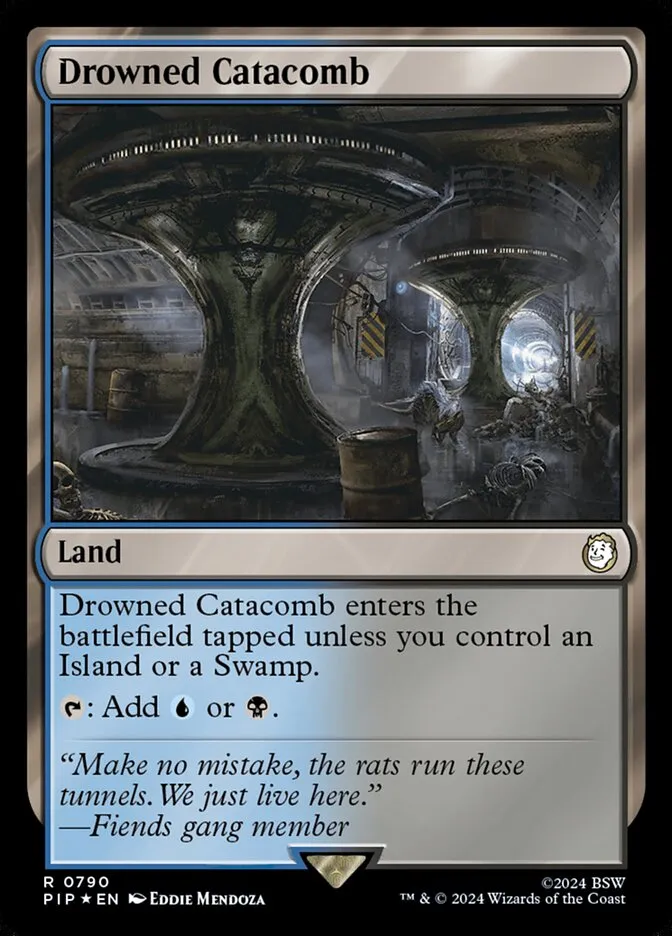 2024 Fallout Drowned Catacomb #790 rare card image