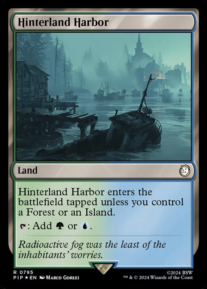 2024 Fallout Hinterland Harbor rare #795 rare card image
