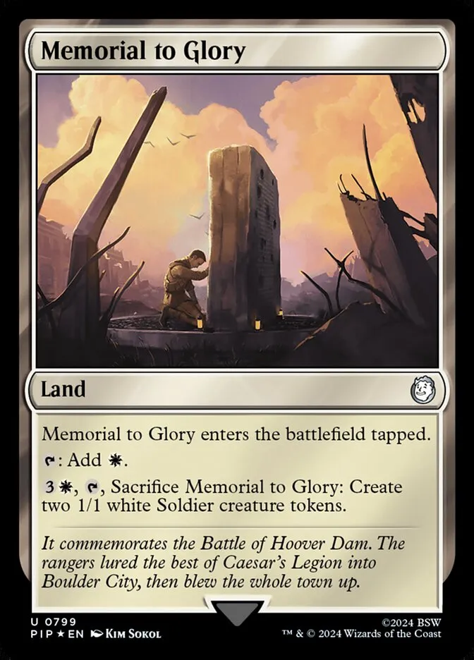 2024 Fallout Memorial to Glory uncommon #799 uncommon card image