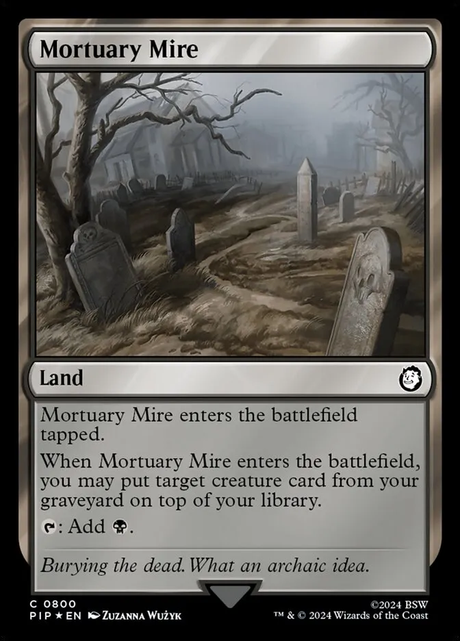 2024 Fallout Mortuary Mire common #800 common card image