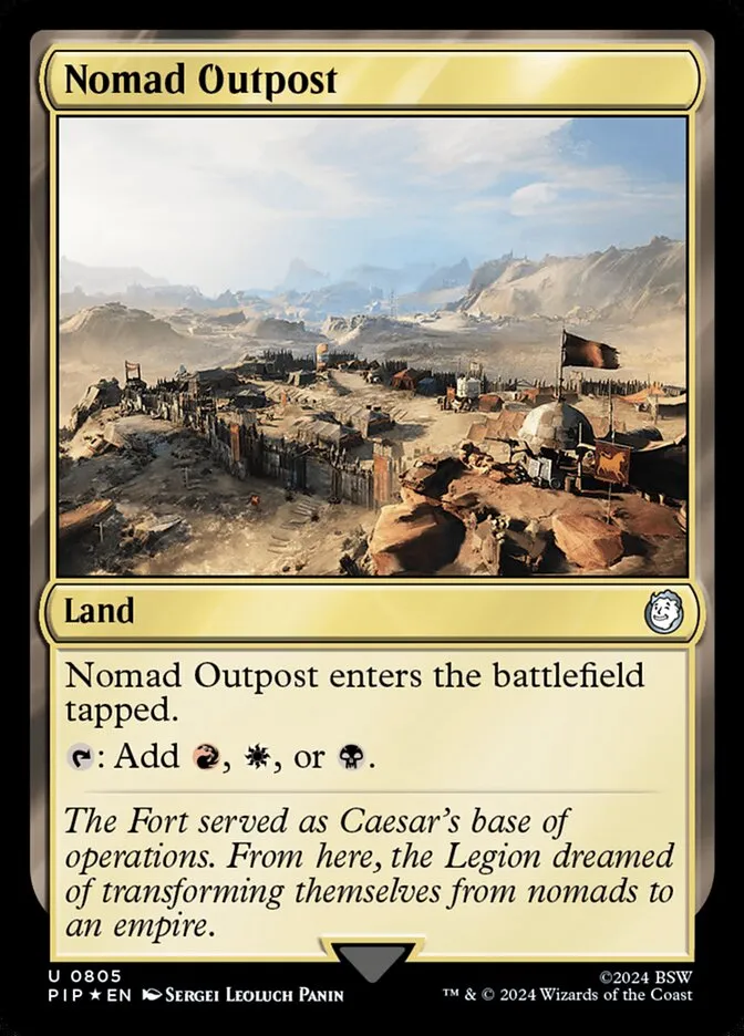 2024 Fallout Nomad Outpost uncommon #805 uncommon card image