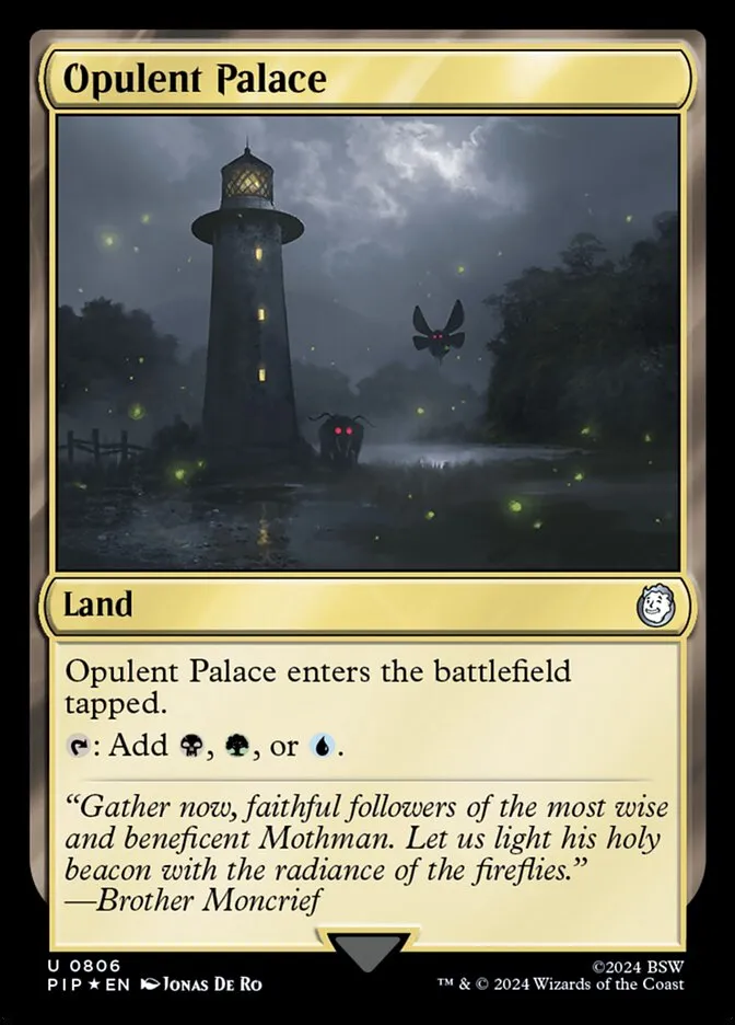 2024 Fallout Opulent Palace #806 uncommon card image
