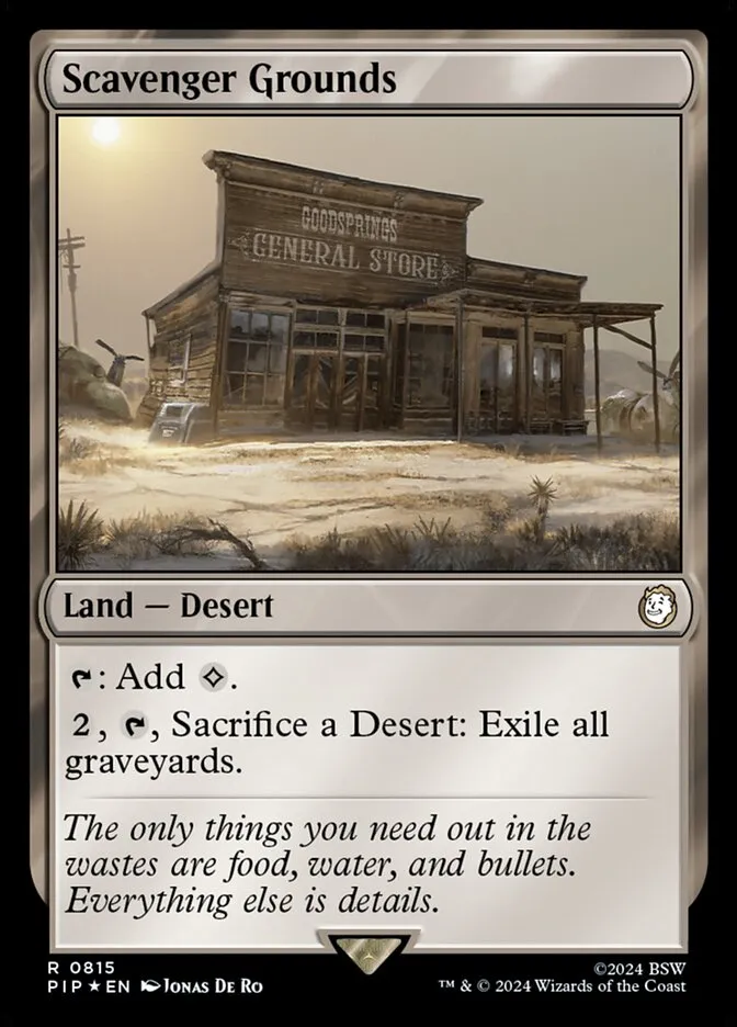 2024 Fallout Scavenger Grounds rare #815 rare card image