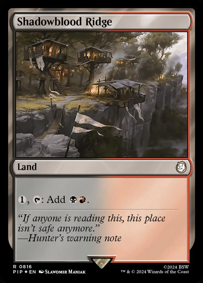 2024 Fallout Shadowblood Ridge #816 rare card image