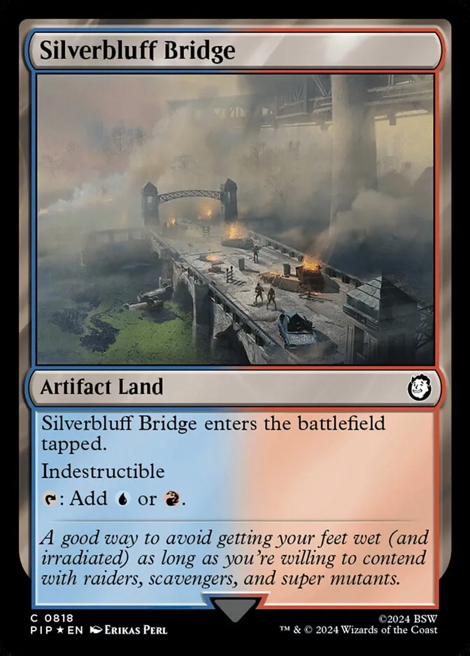 2024 Fallout Silverbluff Bridge common #818 common card image