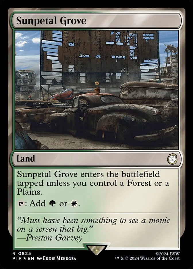 2024 Fallout Sunpetal Grove #825 rare card image