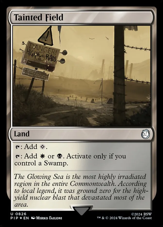 2024 Fallout Tainted Field uncommon #826 uncommon card image
