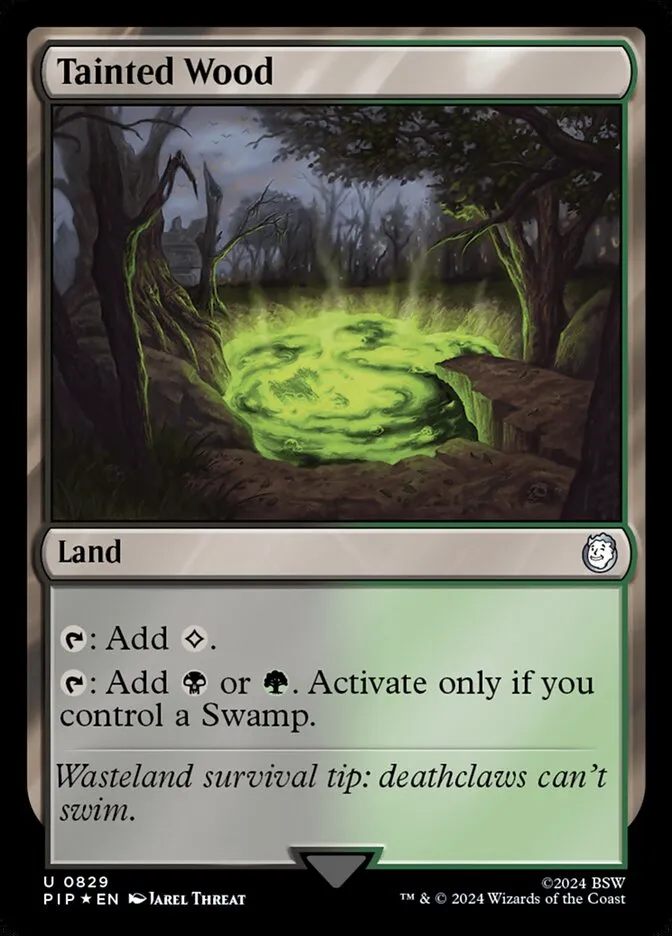 2024 Fallout Tainted Wood #829 uncommon card image