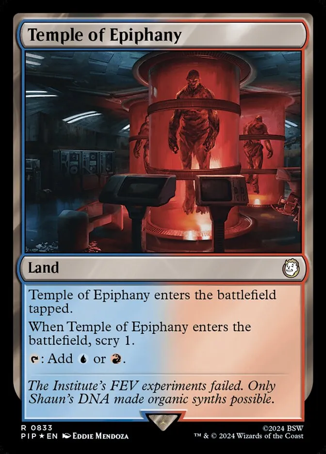 2024 Fallout Temple of Epiphany #833 rare card image