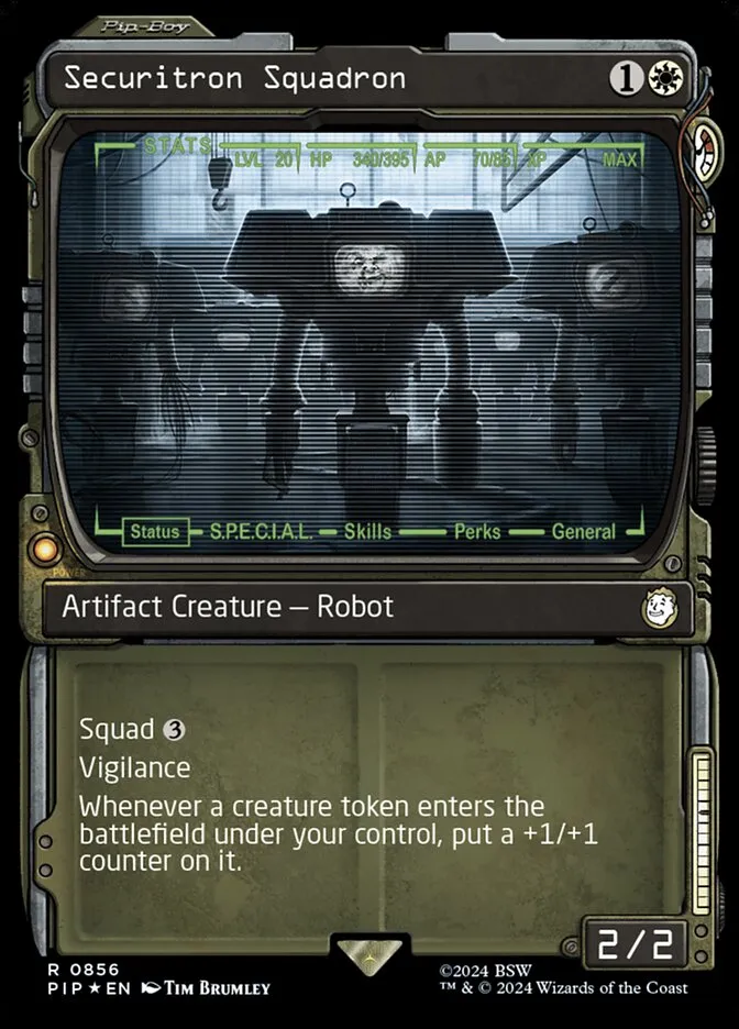 2024 Fallout Securitron Squadron rare #856 rare card image