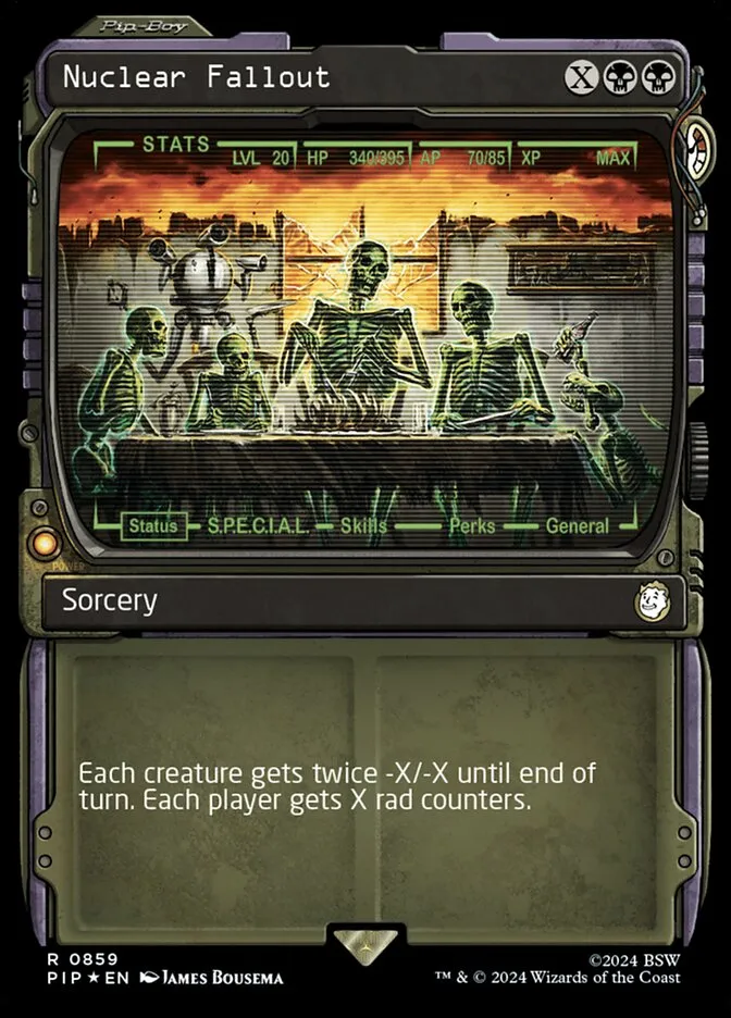 2024 Fallout Nuclear Fallout rare #859 rare card image
